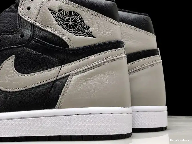 MaikeSneakers Retro High 1 Air Jordan Shadow Grey 555088-013 Black OG 0520